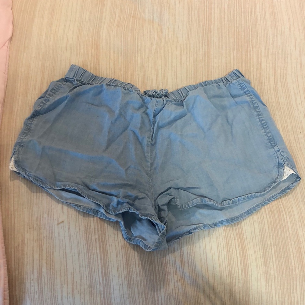 light weight denim shorts